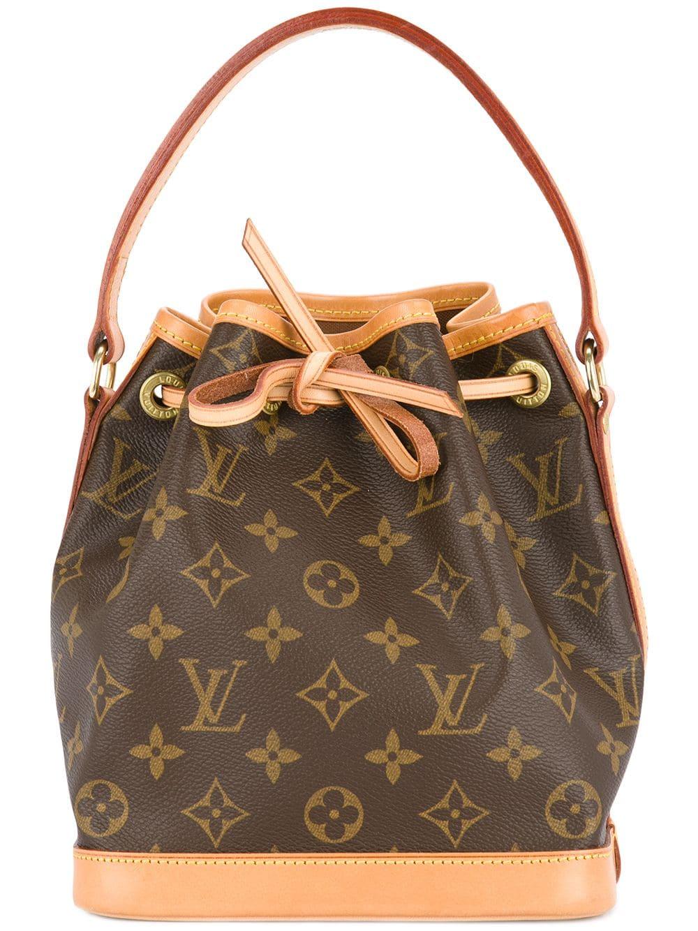 Louis Vuitton Pre-Owned Mini Noe Monogram Handbag in Brown | Lyst