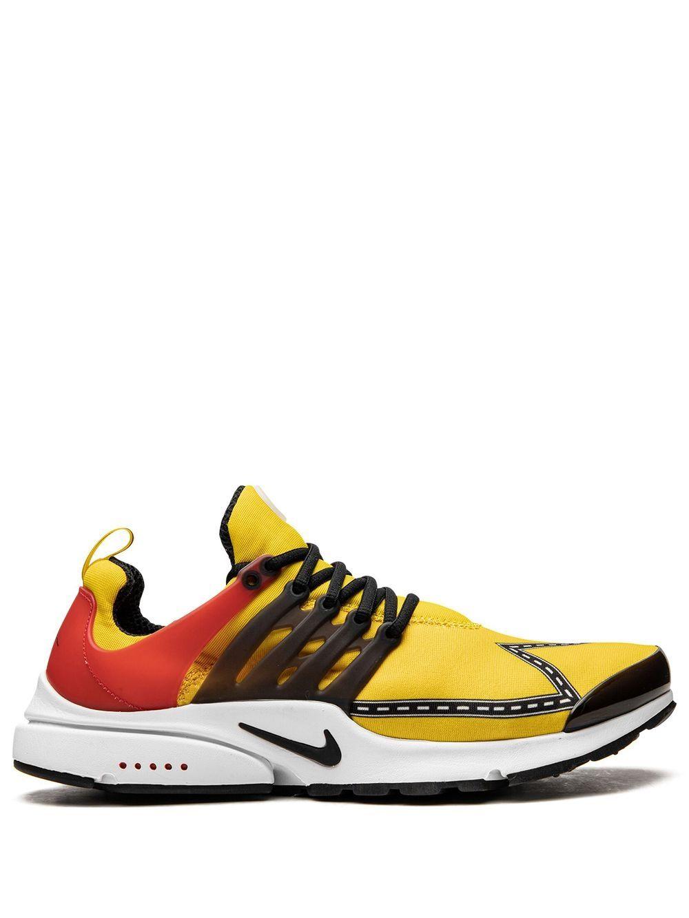 nike yellow air presto sports shoes for men