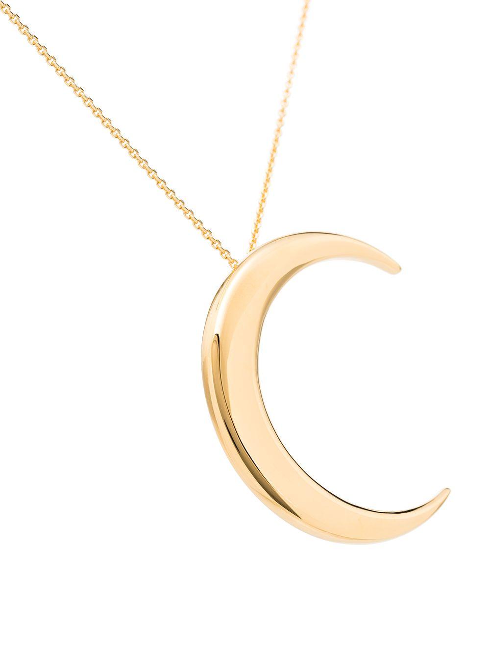 SAINT LAURENT★素敵！CRESCENT MOON Pendant Necklace SAINT LAURENT☆素敵！CRESCENT MOON Pendant Necklace (Saint