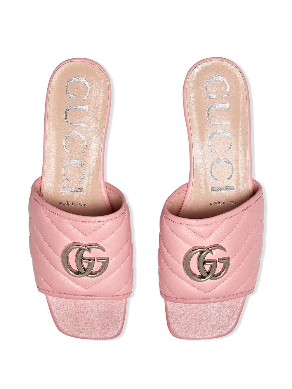 Insanely High Gucci Wedge Sandals with Towering 175mm Heels