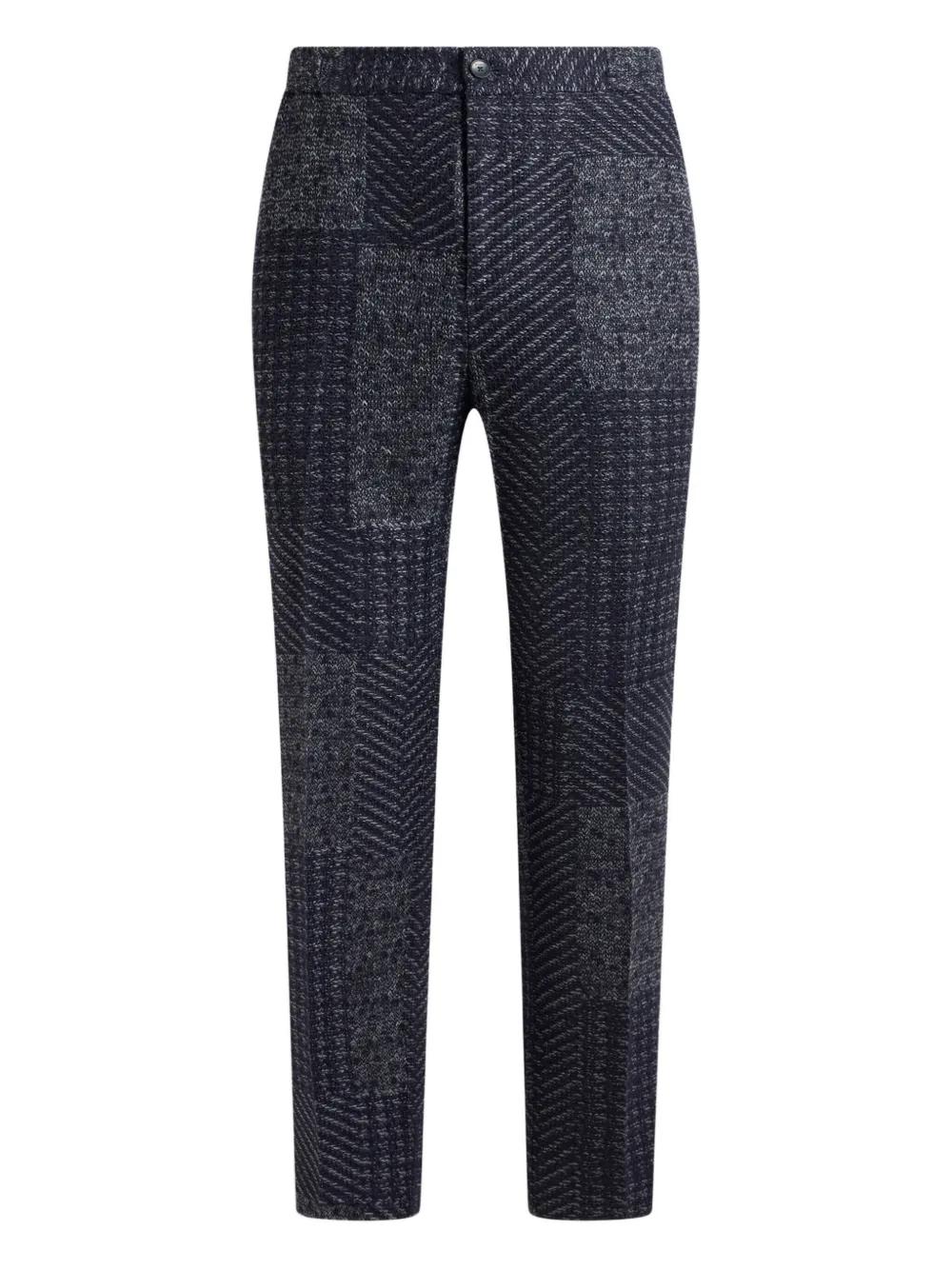 パンツ Etro Tailored Pants Etro Tailored Cotton Printed Trousers in Red