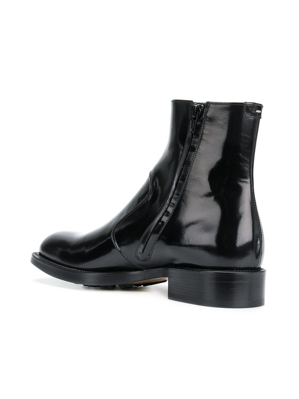 margiela square toe boots