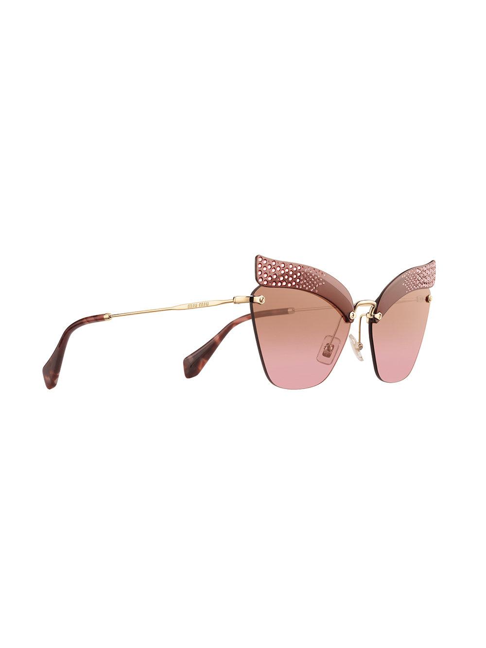miu miu rhinestone sunglasses