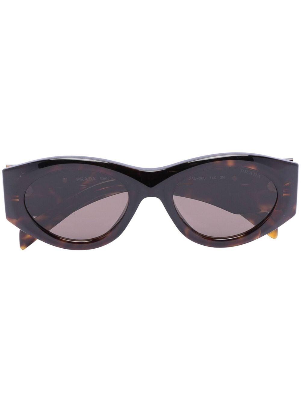 Prada Oval Temple Sunglasses in Blue Lyst