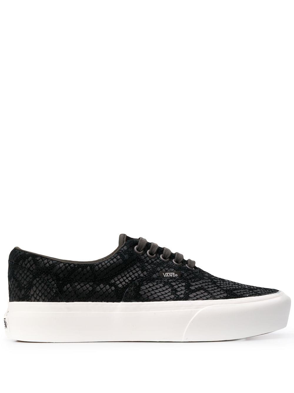vans snakeskin black