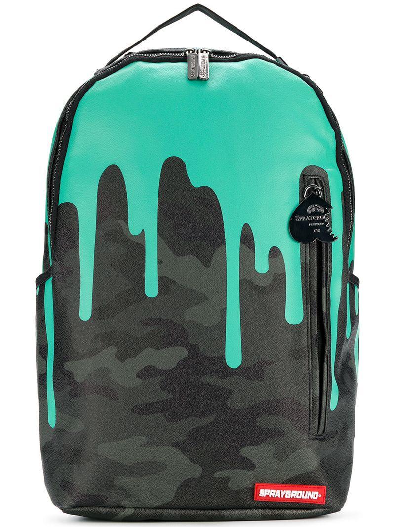 Sprayground Tiff Drips Backpacks in Black for Men