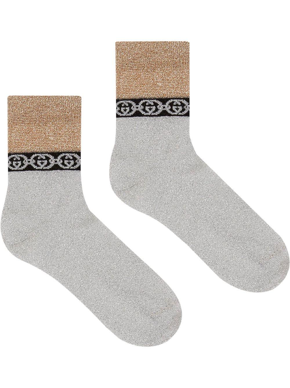 interlocking g cotton socks