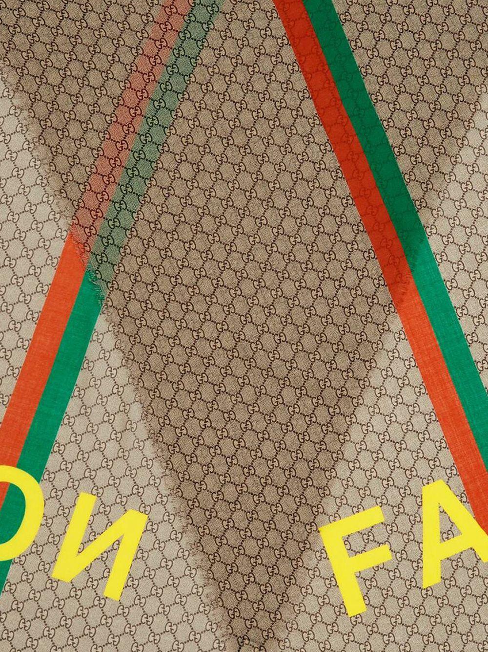 Gucci Fakenot Print GG Wool Scarf for Men Save 23 Lyst