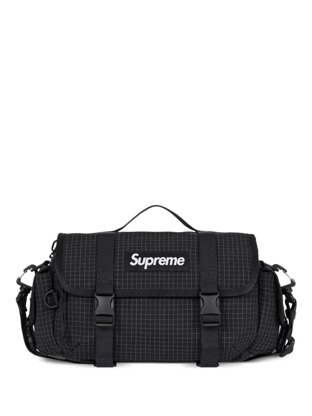 Supreme Mini Grid Duffle Bag in Black for Men | Lyst
