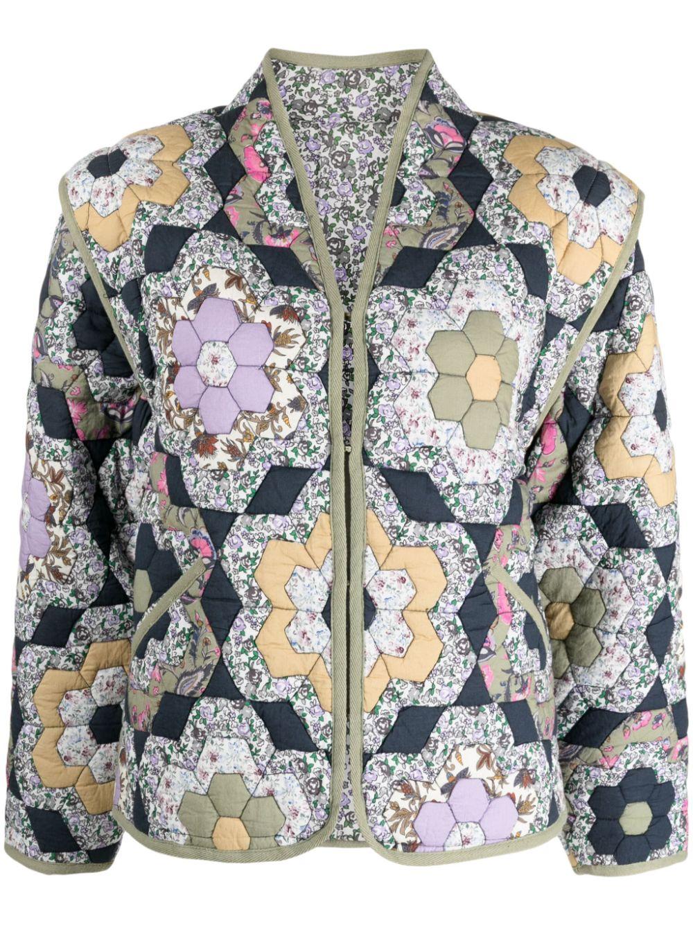 Veste Neliana à fleurs Louise Misha en coloris Gris Lyst