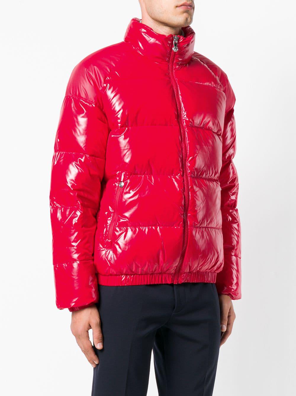 Pyrenex Puffer Coat in Red for Men - Lyst