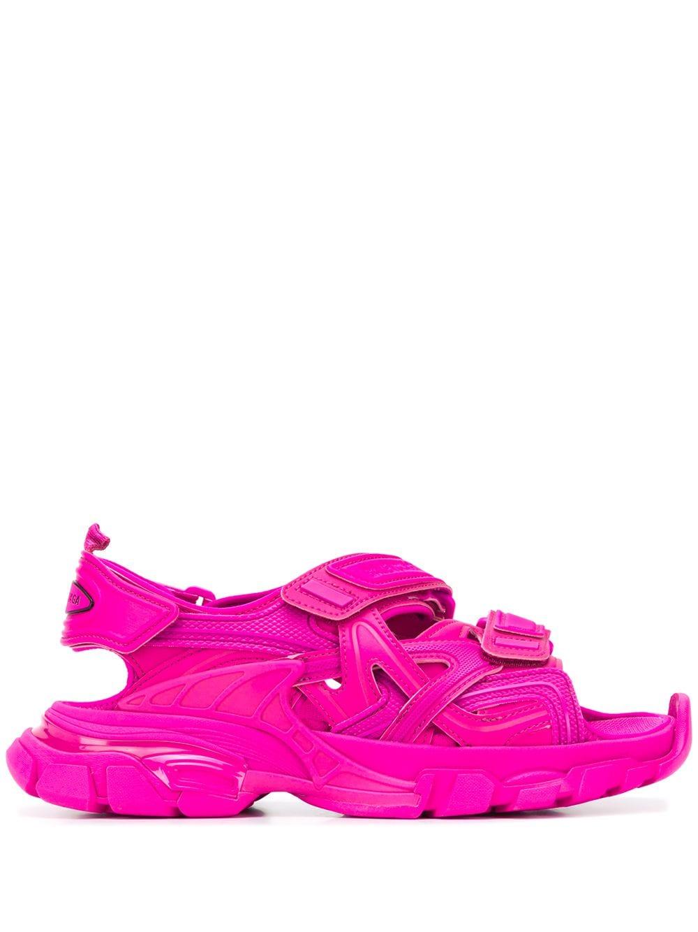 Balenciaga Neoprene Track Sandal in Pink | Lyst