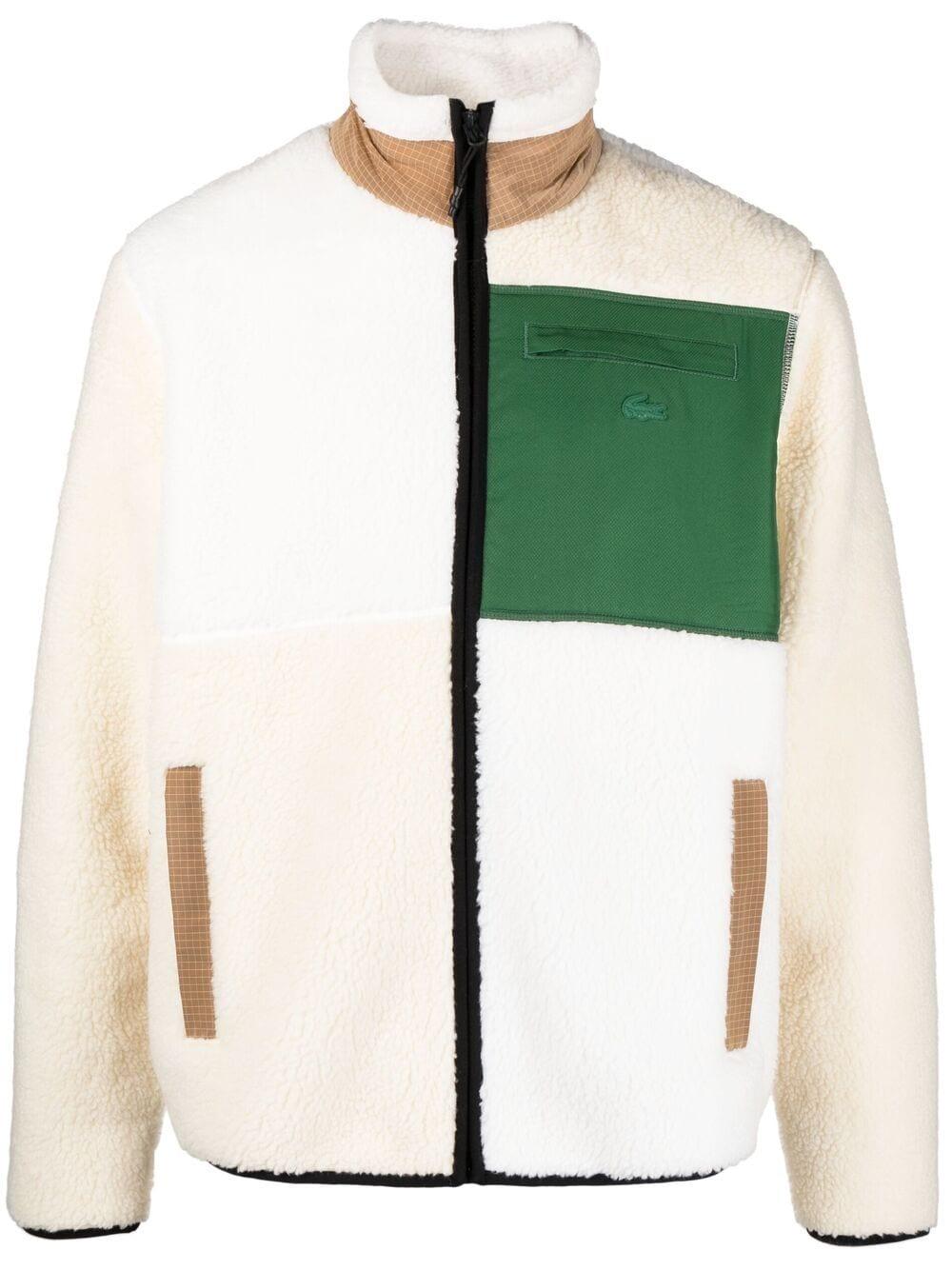 Lacoste L!ive Faux-shearling Zip-up Jacket | Lyst Canada