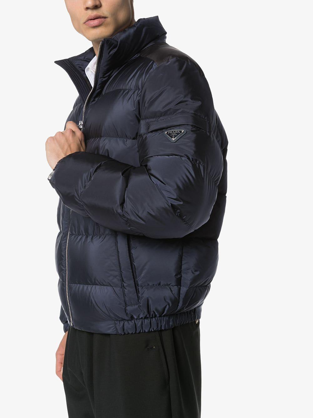 prada light blue puffer