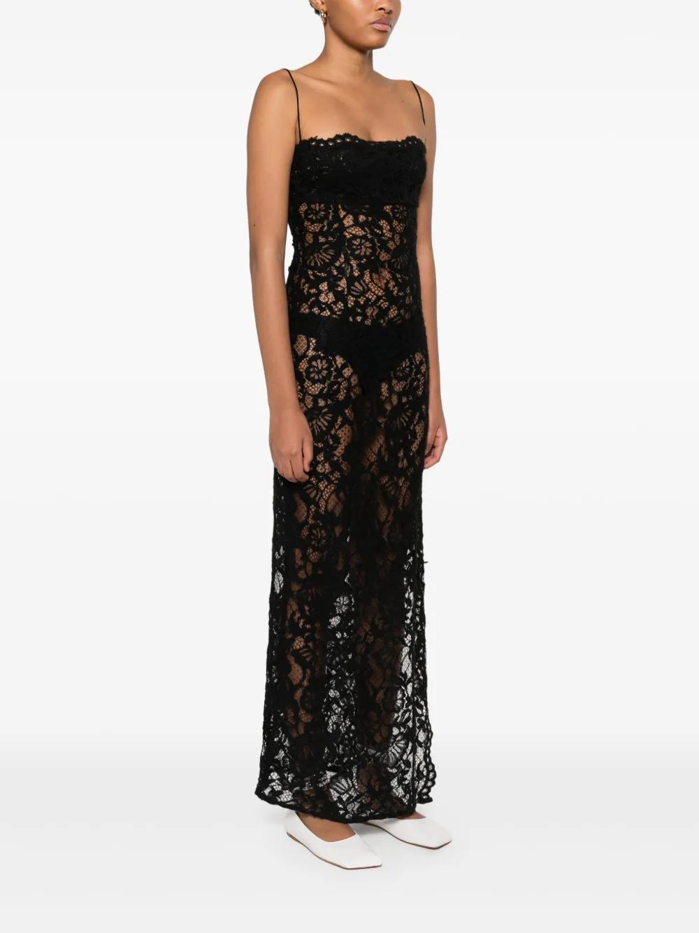colored lace wedding dresses Colored Floral Lace Wedding Dress with Sleeves ALBA main image 1