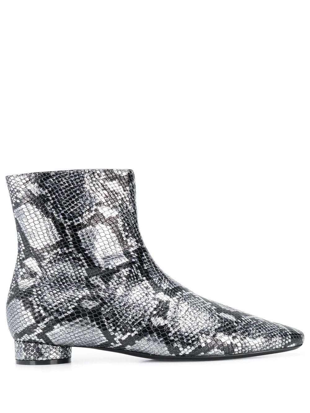 Balenciaga Oval Block-heel Snakeskin 