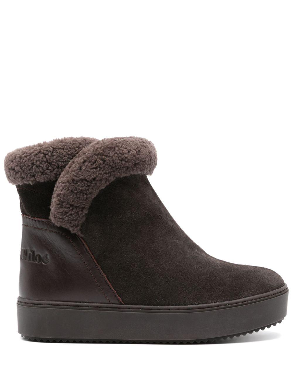See By Chloé レディース ブラック ロゴ アンクルブーツ ブーツ