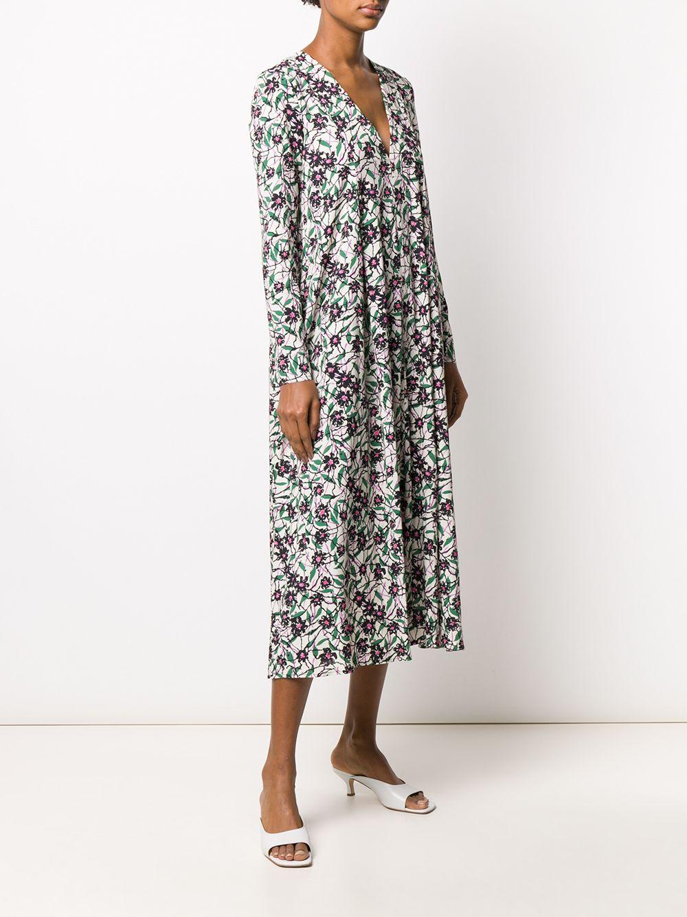 LaDoubleJ Synthetic V Trapezio Maxi Dress in White - Save 12% - Lyst