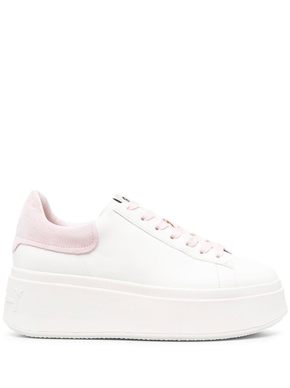 Ash Calf-leather Round-toe Sneakers in White | Lyst