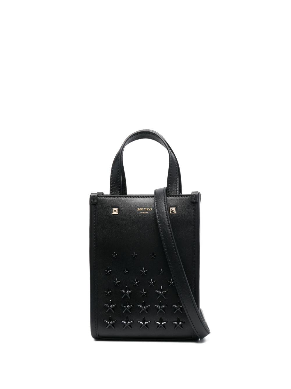 Mini sac cabas N/s à détails de clous Jimmy Choo en coloris Noir | Lyst