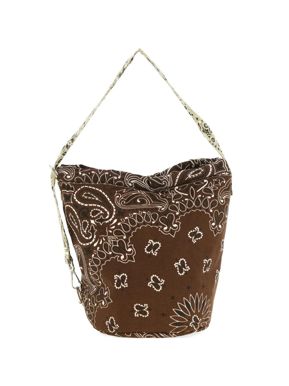 Call it By Your Name Seau Bandana-Print Bucket Bag in White | Lyst
