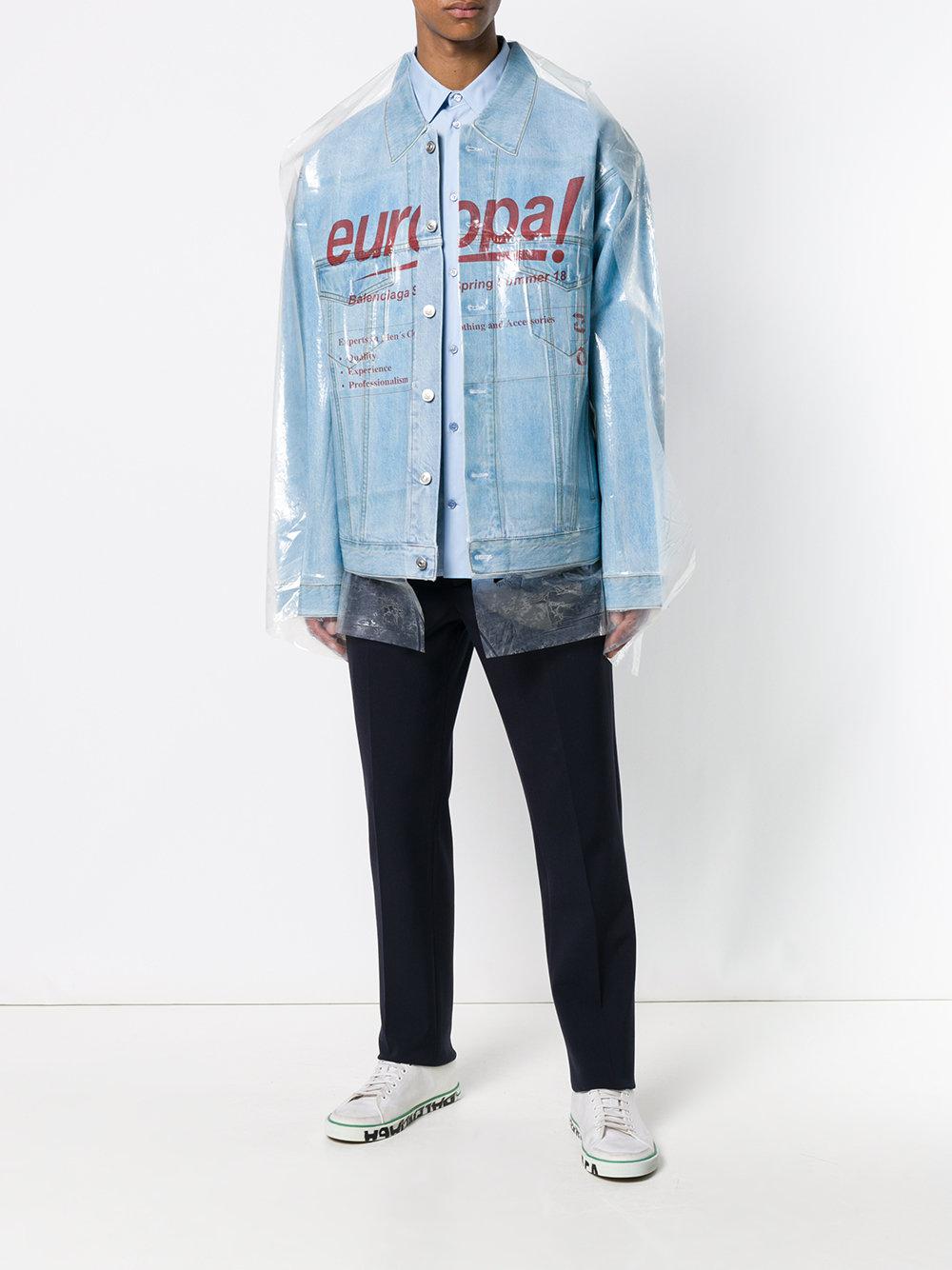 Balenciaga Dry Clean Big Denim Jacket 