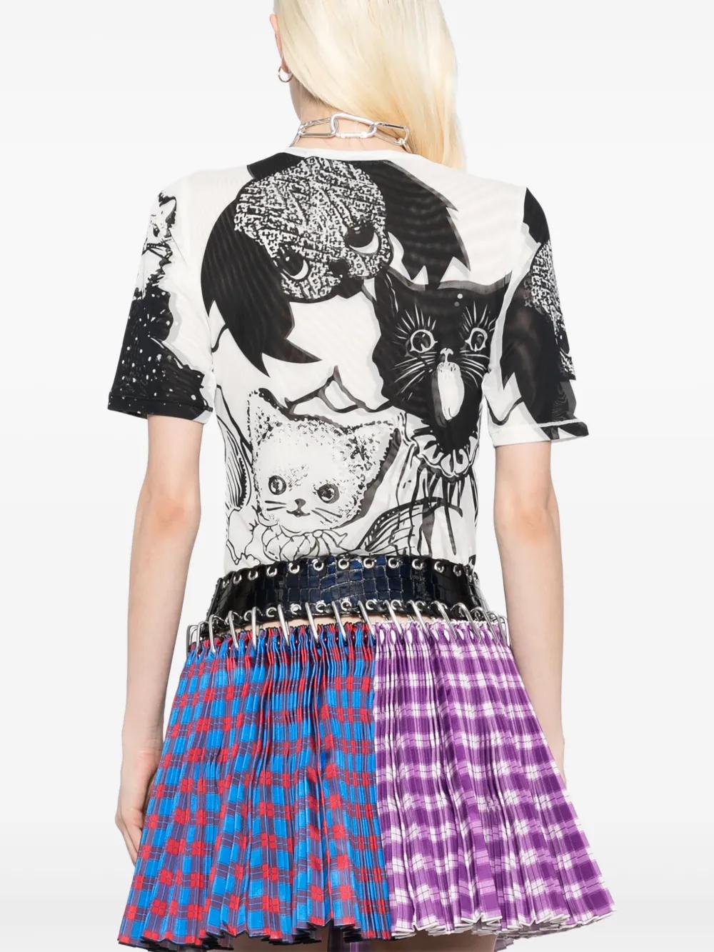 Cat Consort Short Sleeve Mesh Top – Chopova Lowena