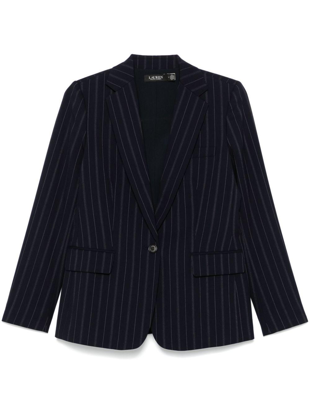 Ralph Lauren レディース ブルー ストライプ ジャケット ジャケット
