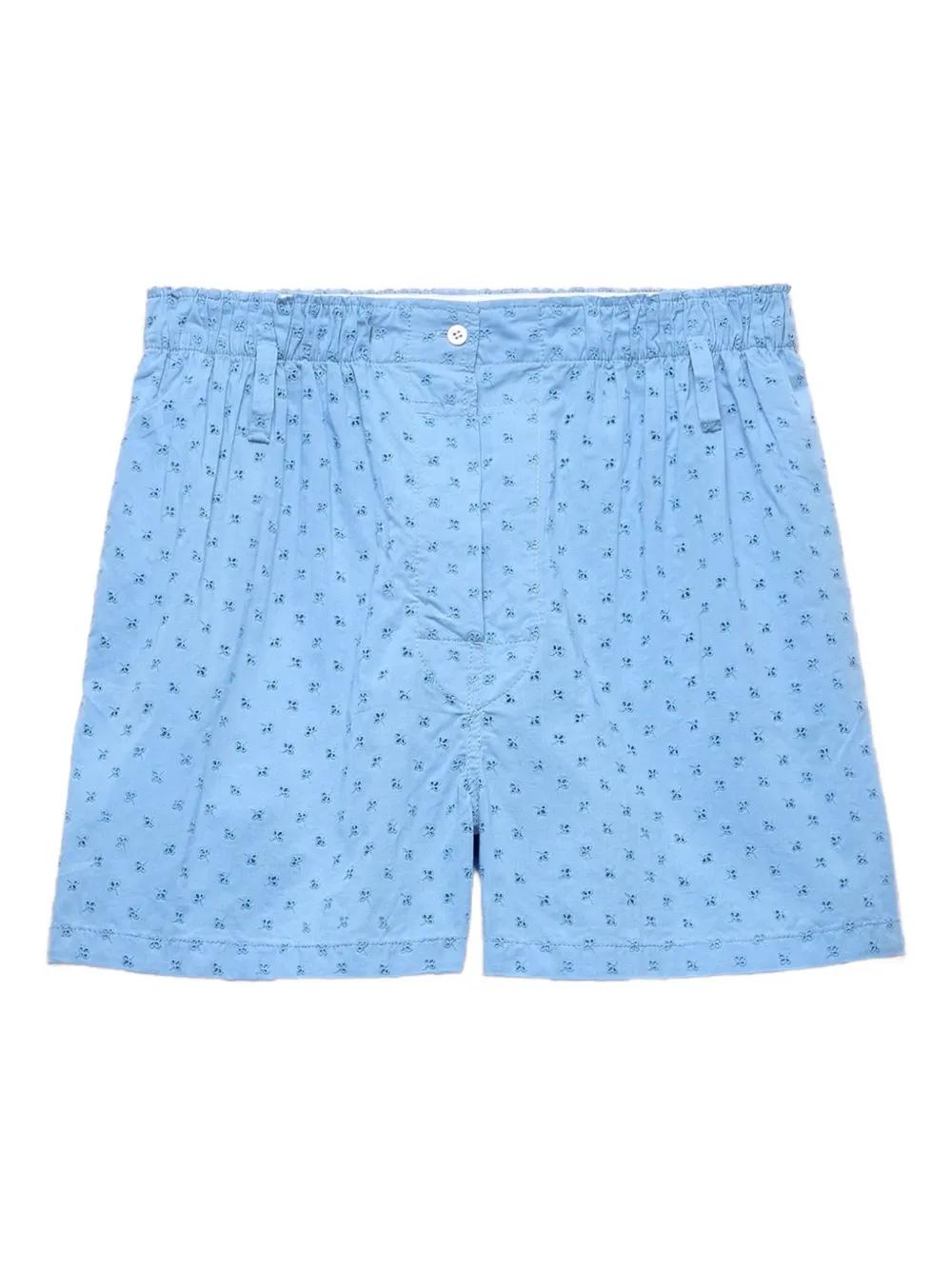 ショーツ PRADA EMBROIDERED POPLIN SHORTS Prada Embroidered Poplin Shorts | italist