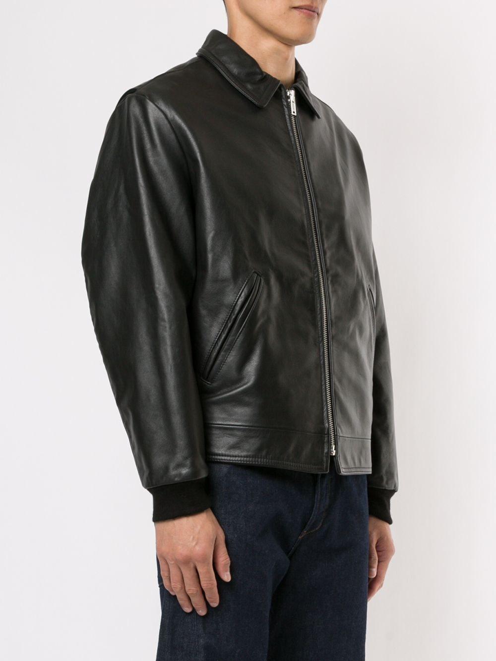 Supreme Schott Leather Work Jacket Black