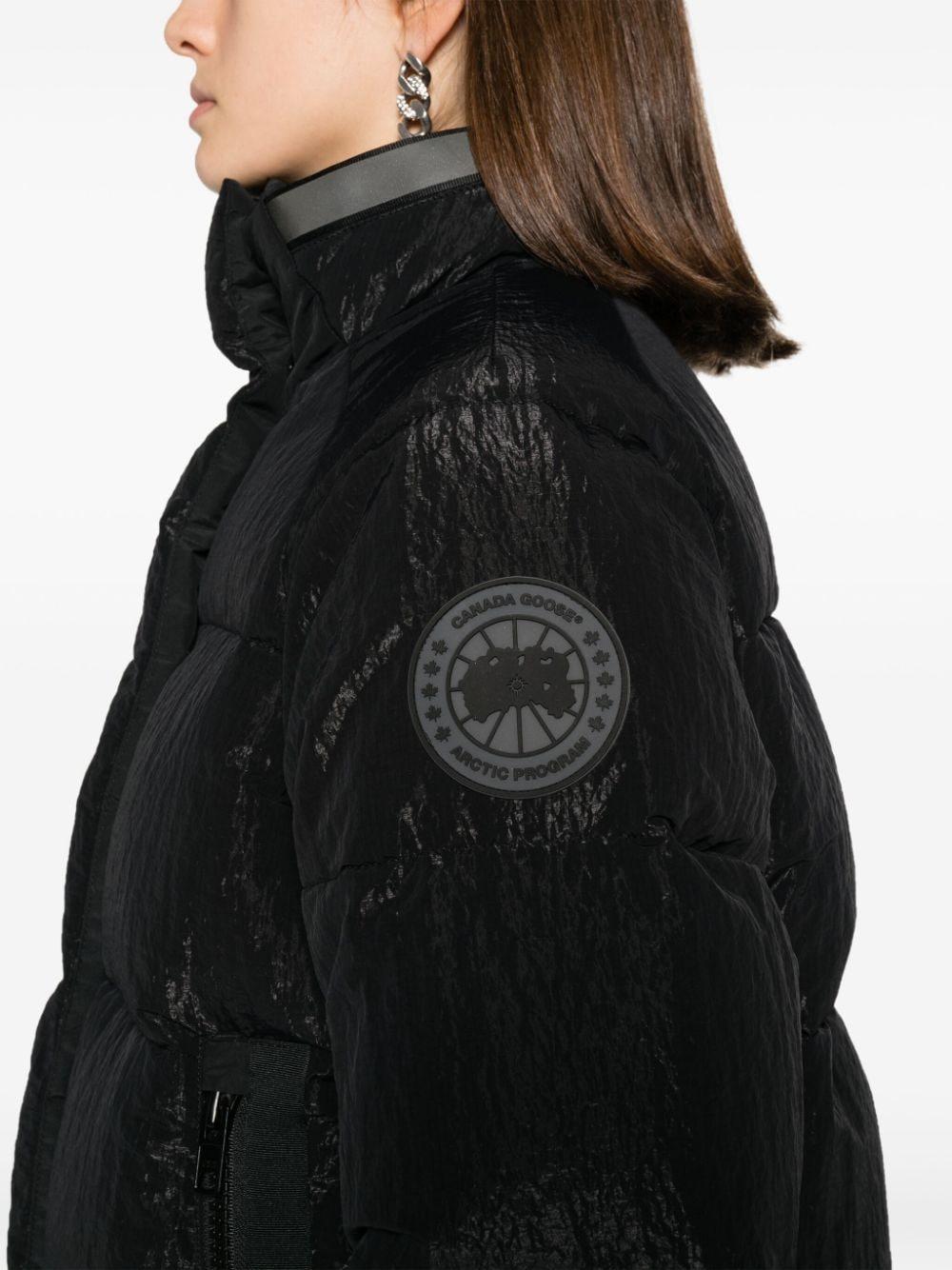 Canada Goose Junction Hooded Quilted Coat in Black | Lyst