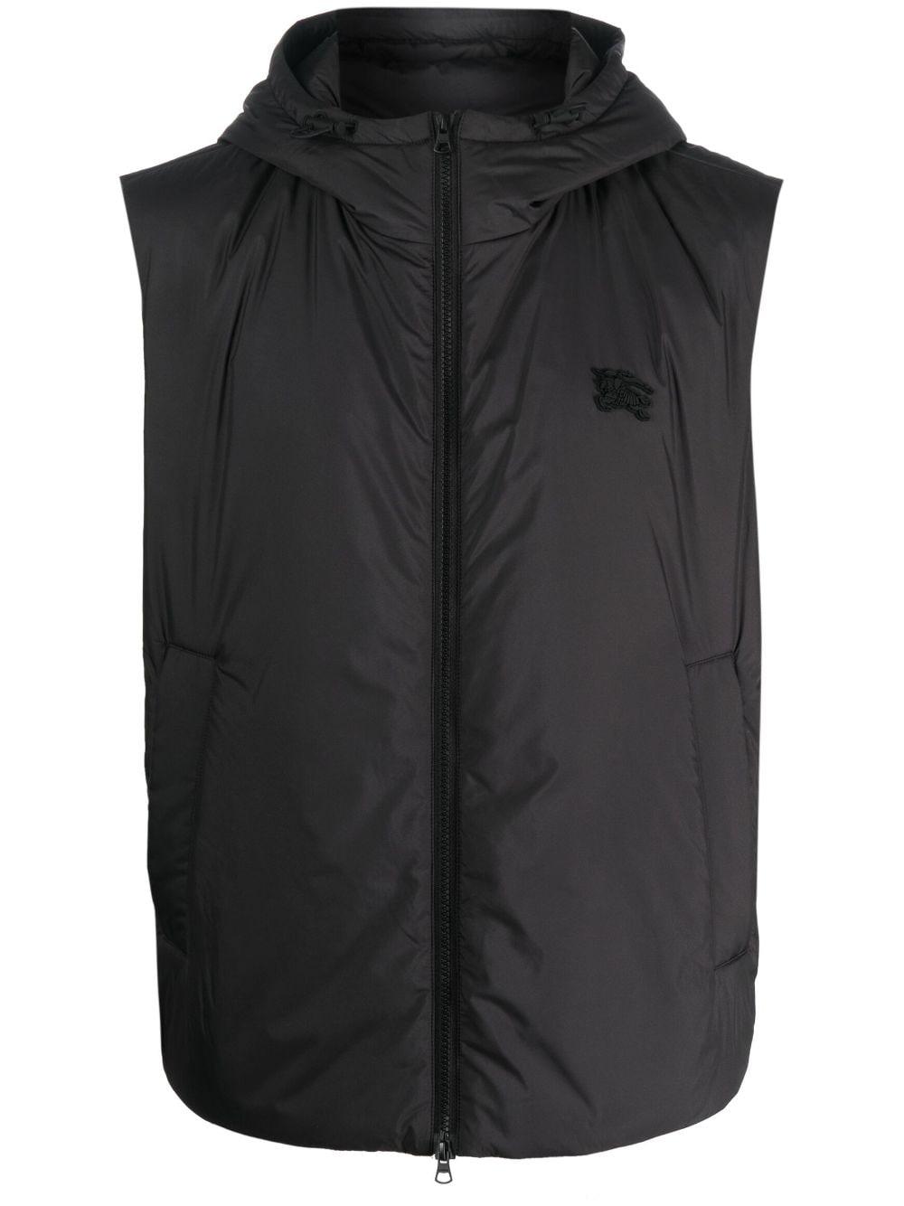 burberry black gilet