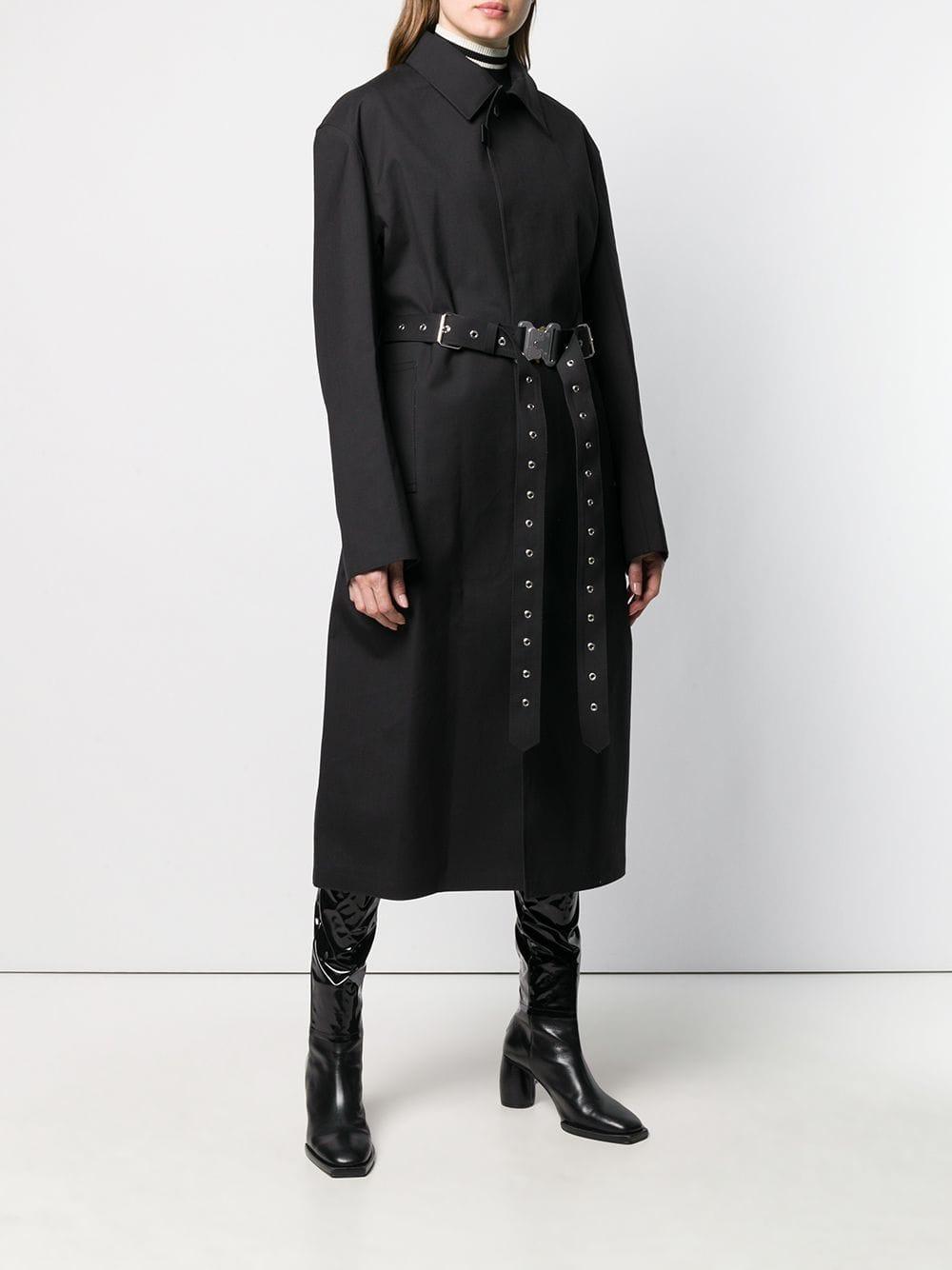 1017 ALYX 9SM Cotton X Mackintosh Belted Trench Coat in Black - Lyst