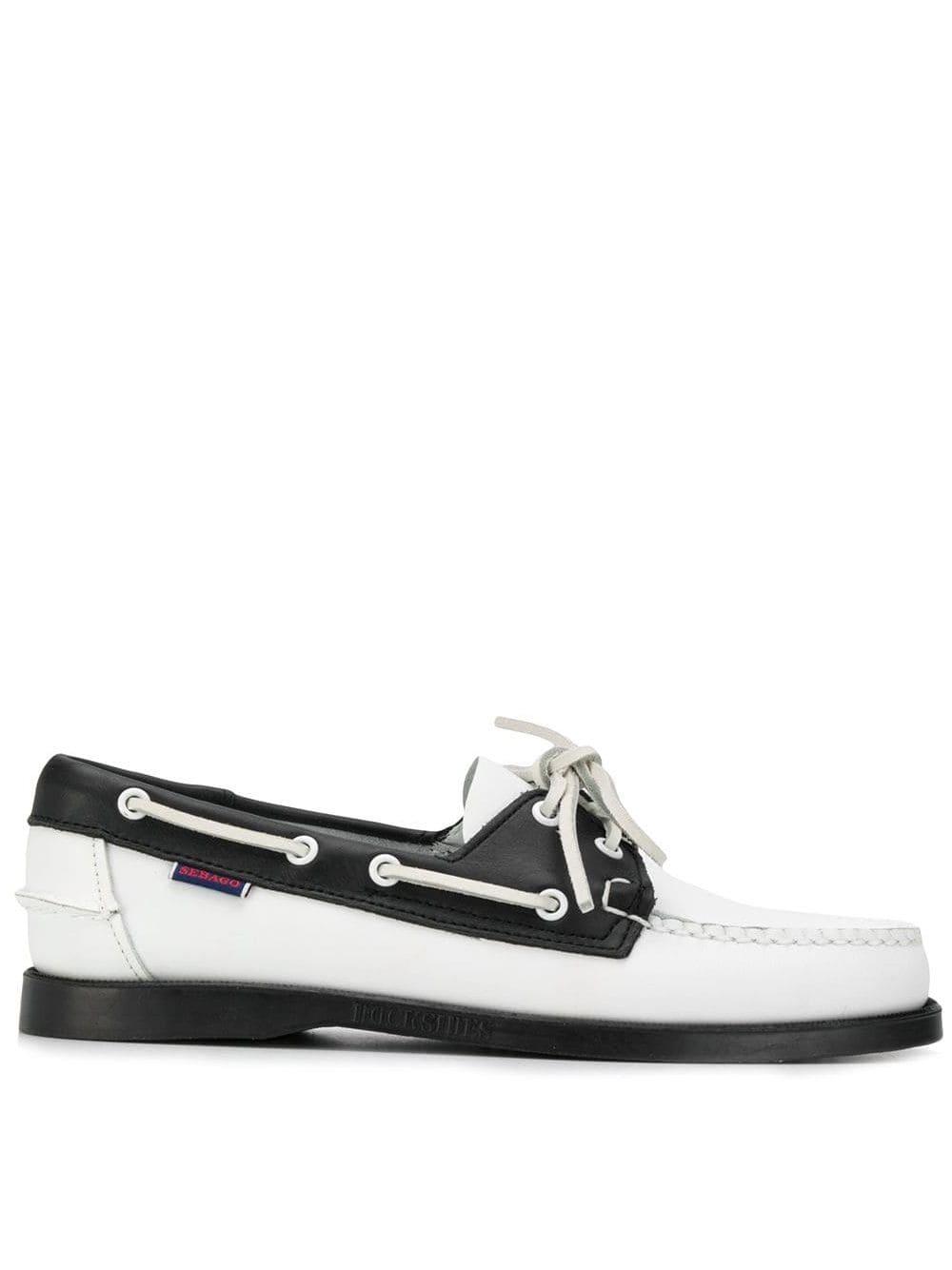 Sebago Leather Classic Boat Shoes in White for Men Lyst