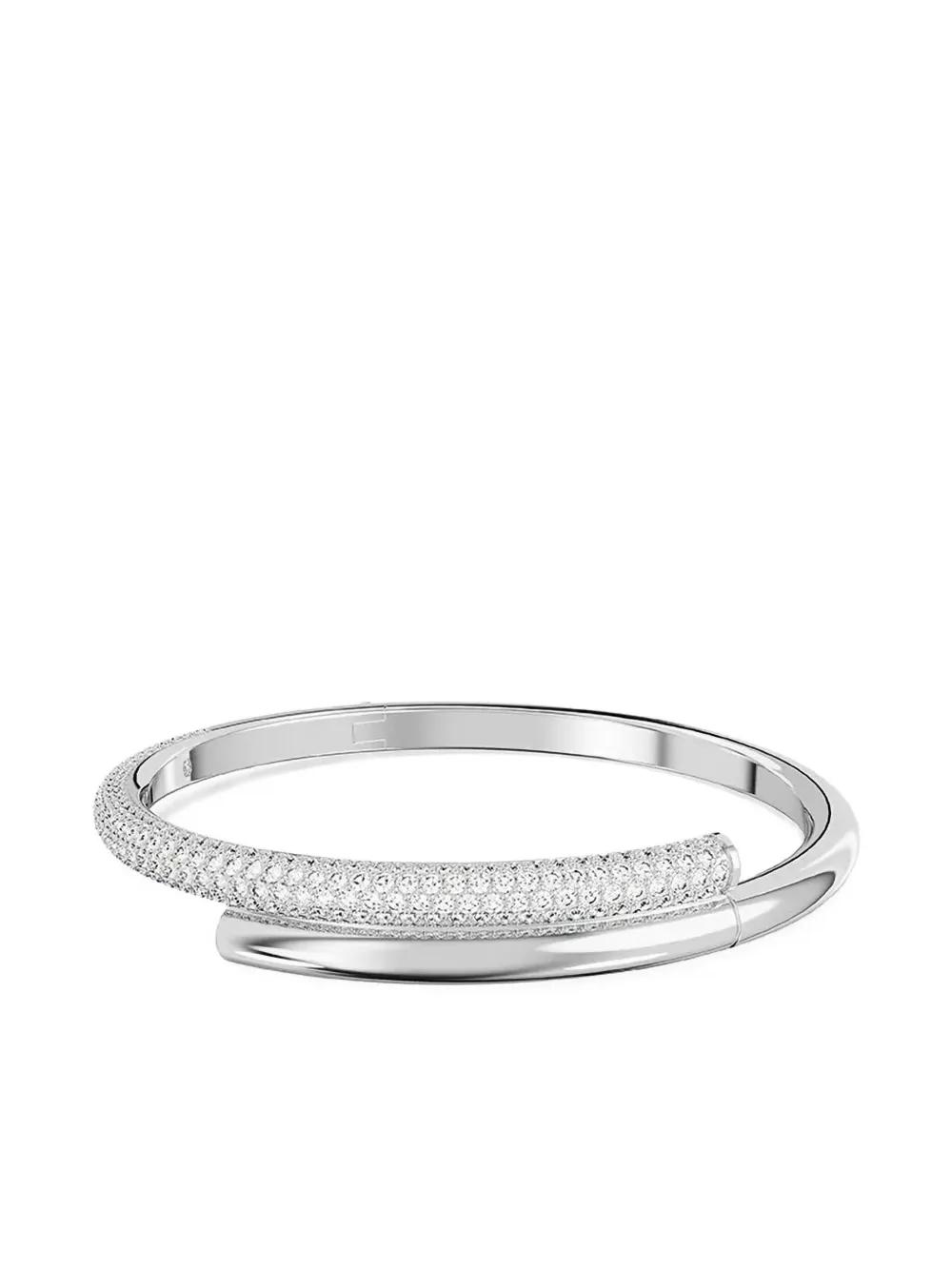Swarovski Dextera Crystal-Embellished Bangle Bracelet in White