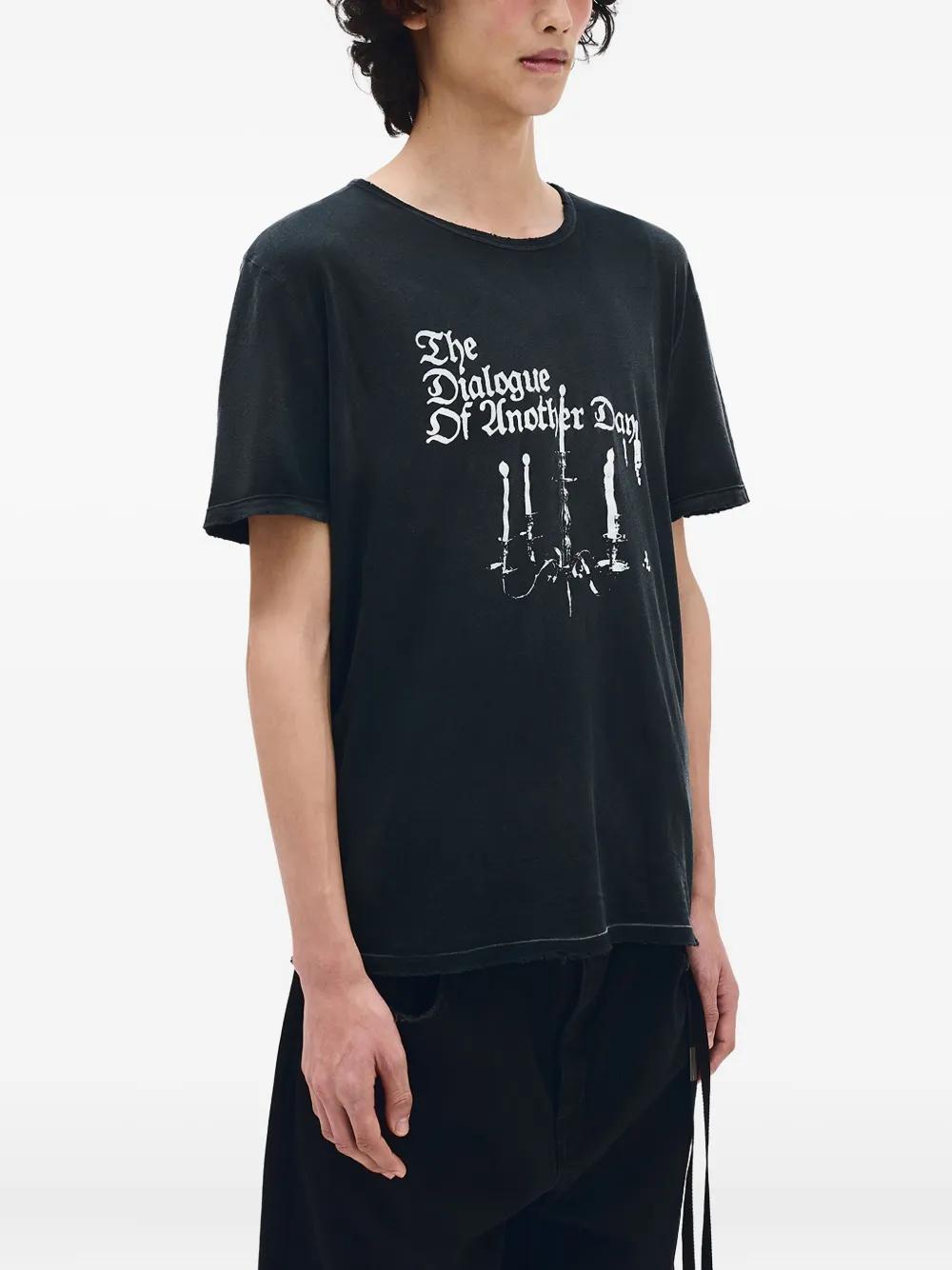 Ann Demeulemeester Chandelier-Print T-Shirt in Black for Men | Lyst