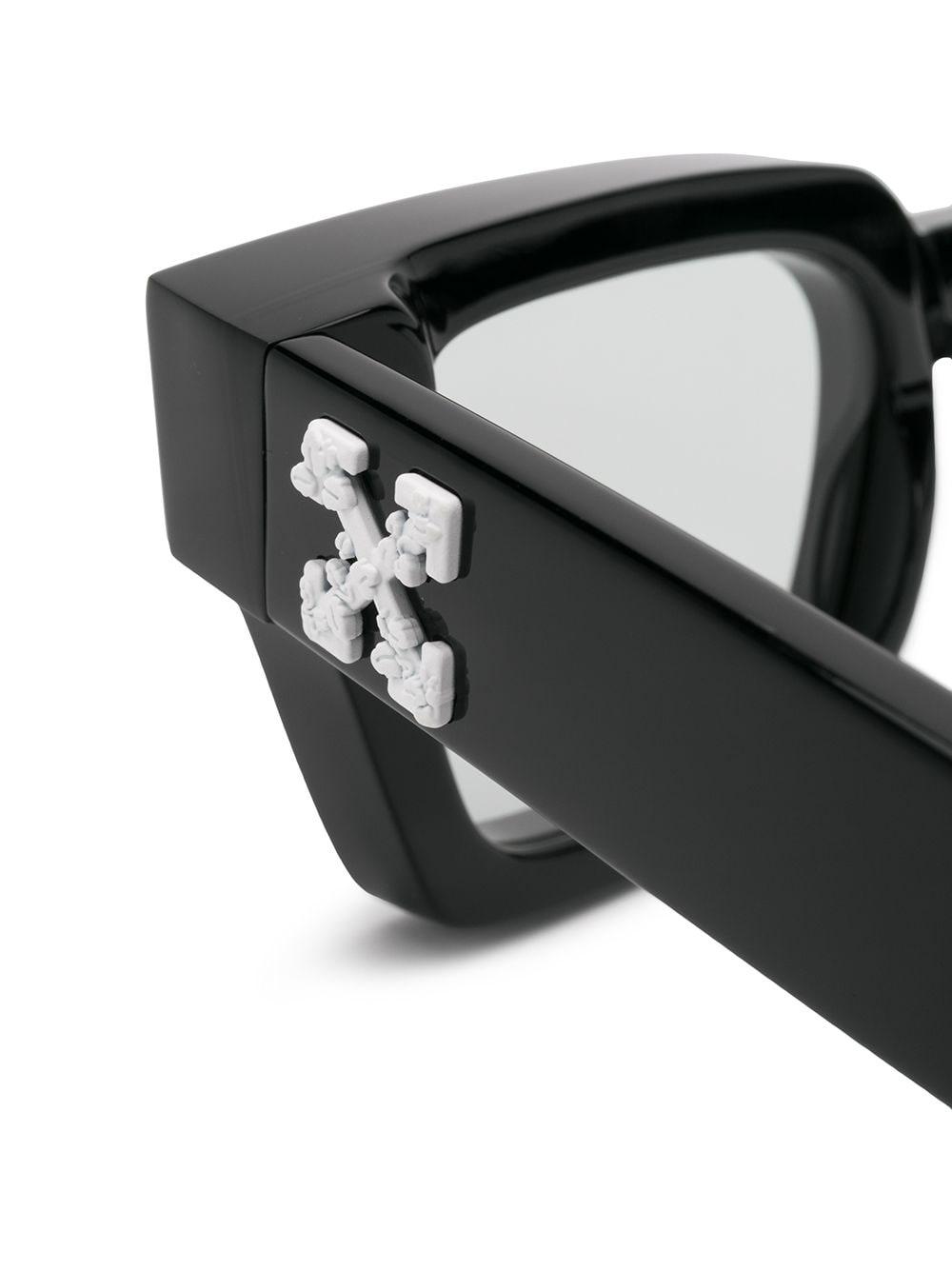 Off-White c/o Virgil Abloh Arrows Plaque Square-frame Sunglasses in Black