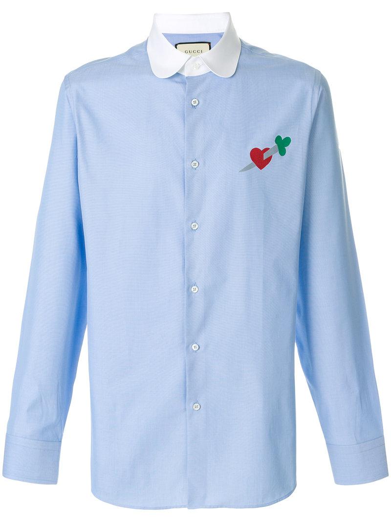Gucci Cotton Sword And Heart Shirt in 