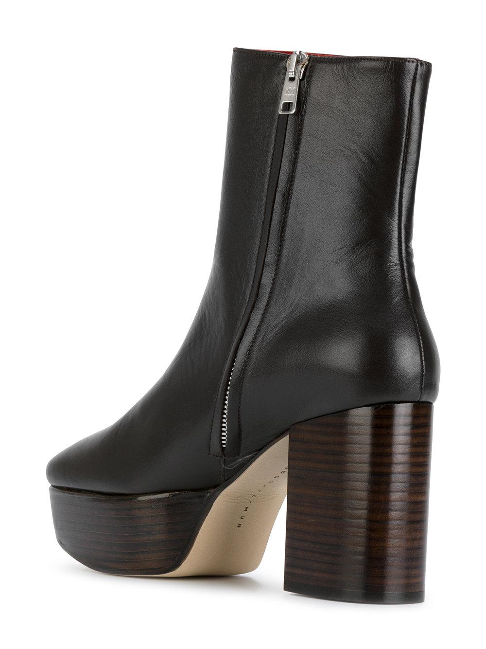 Dorateymur Leather Firebird Boots in Brown Lyst