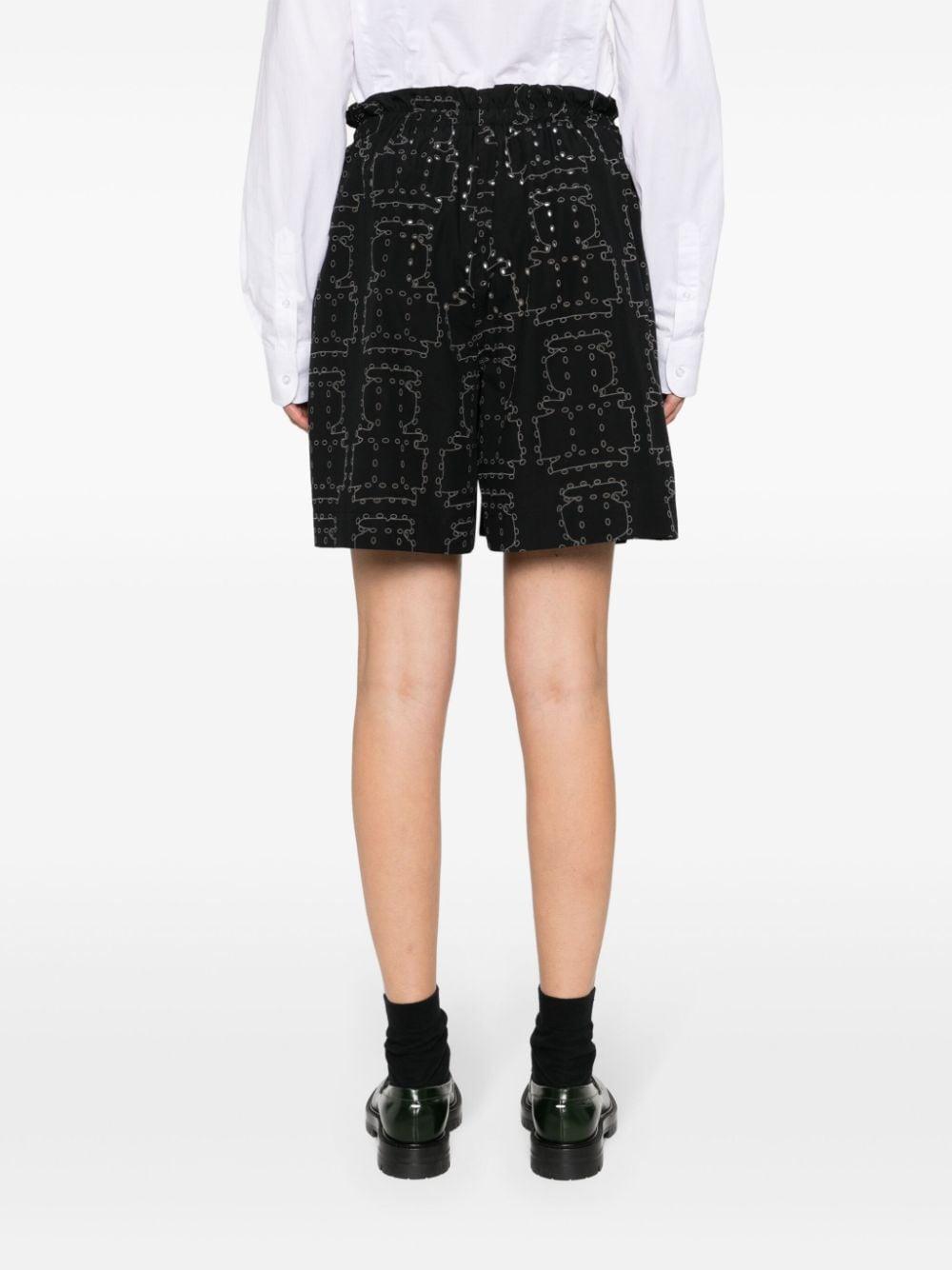 Henrik Vibskov pleated knee-length shorts - Green