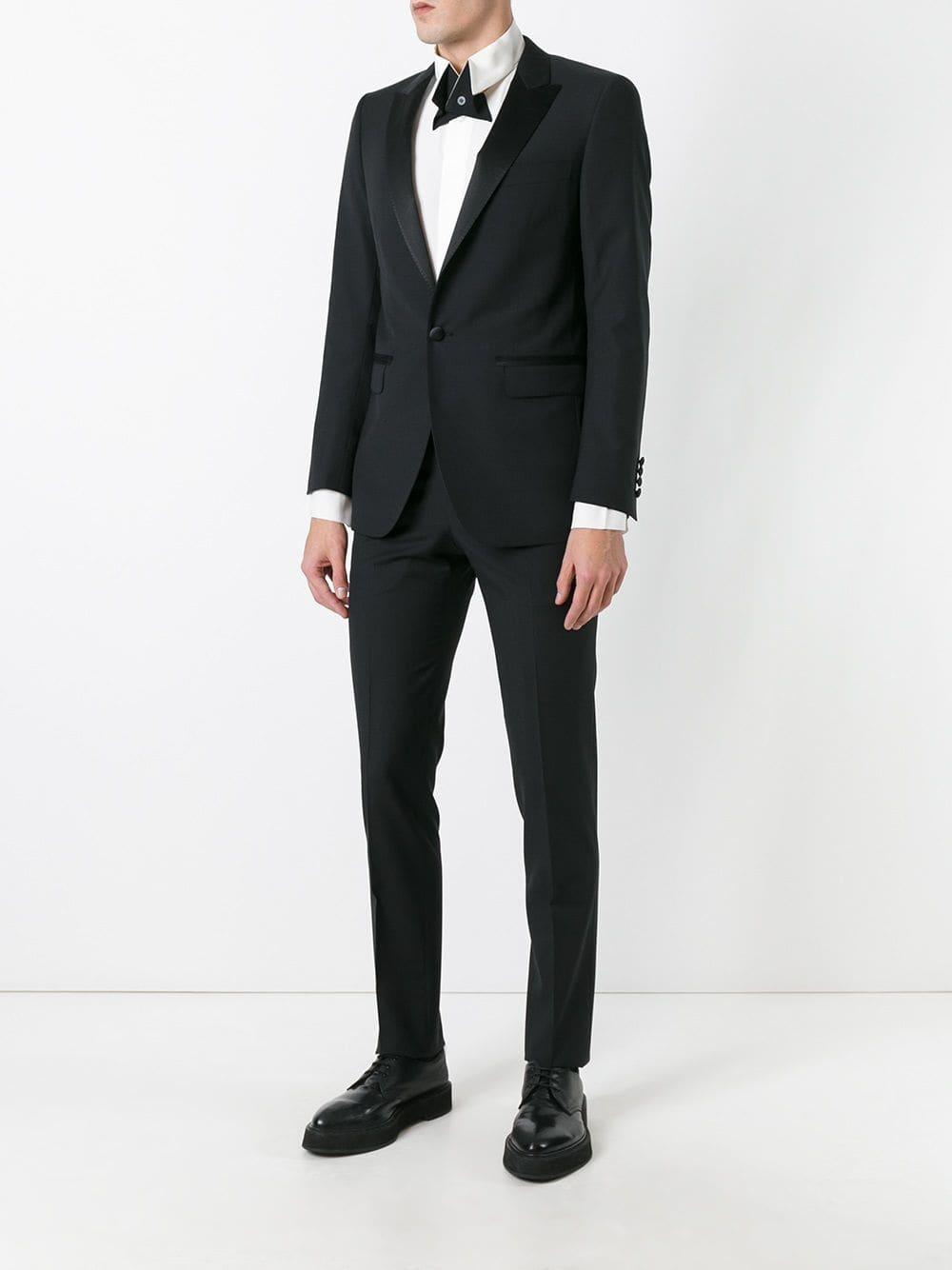 Lanvin Wool Classic Two-piece Suit in Black for Men - Lyst