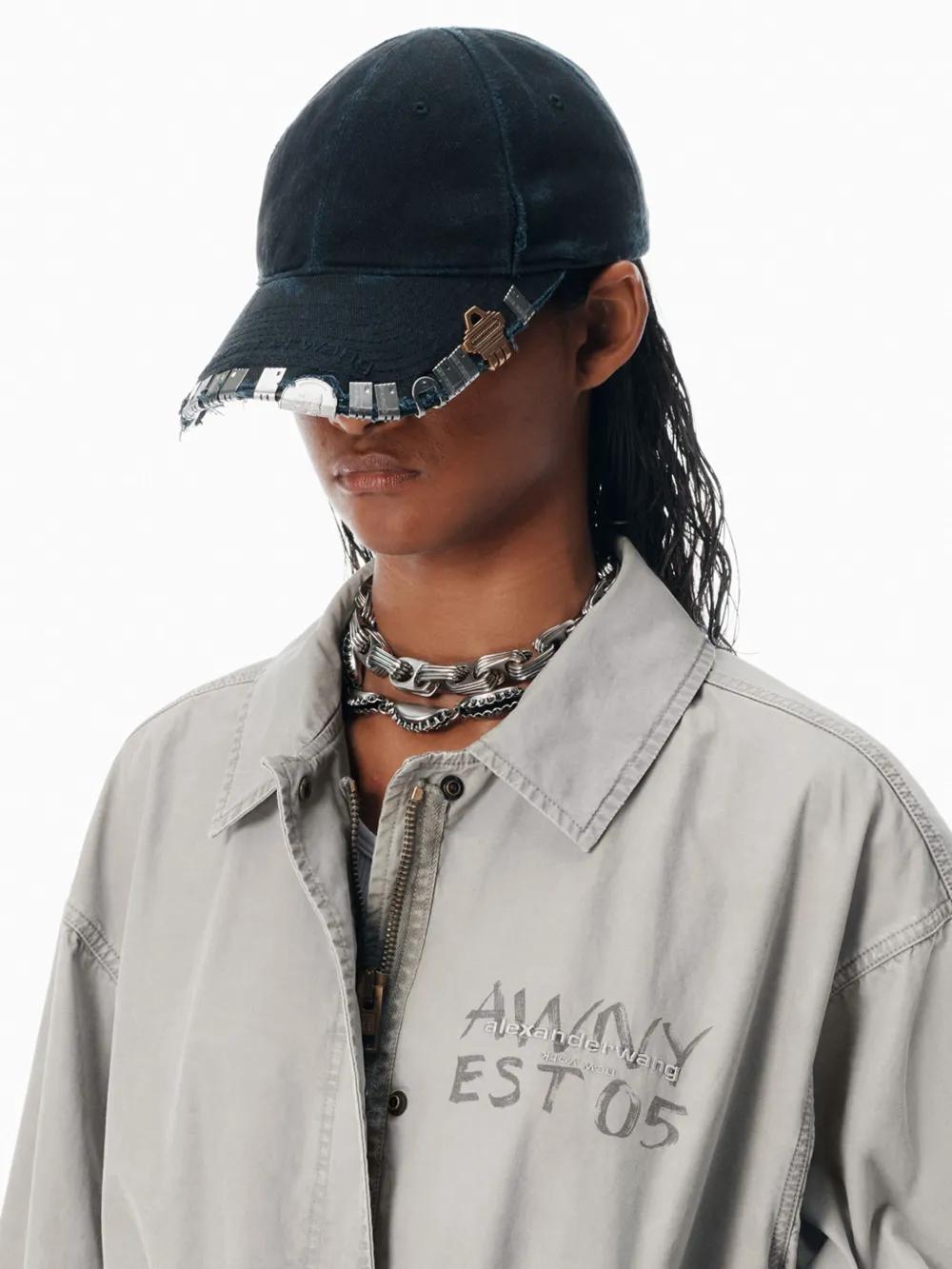 Alexander Wang Hardware Baseball Cap in Blue | Lyst