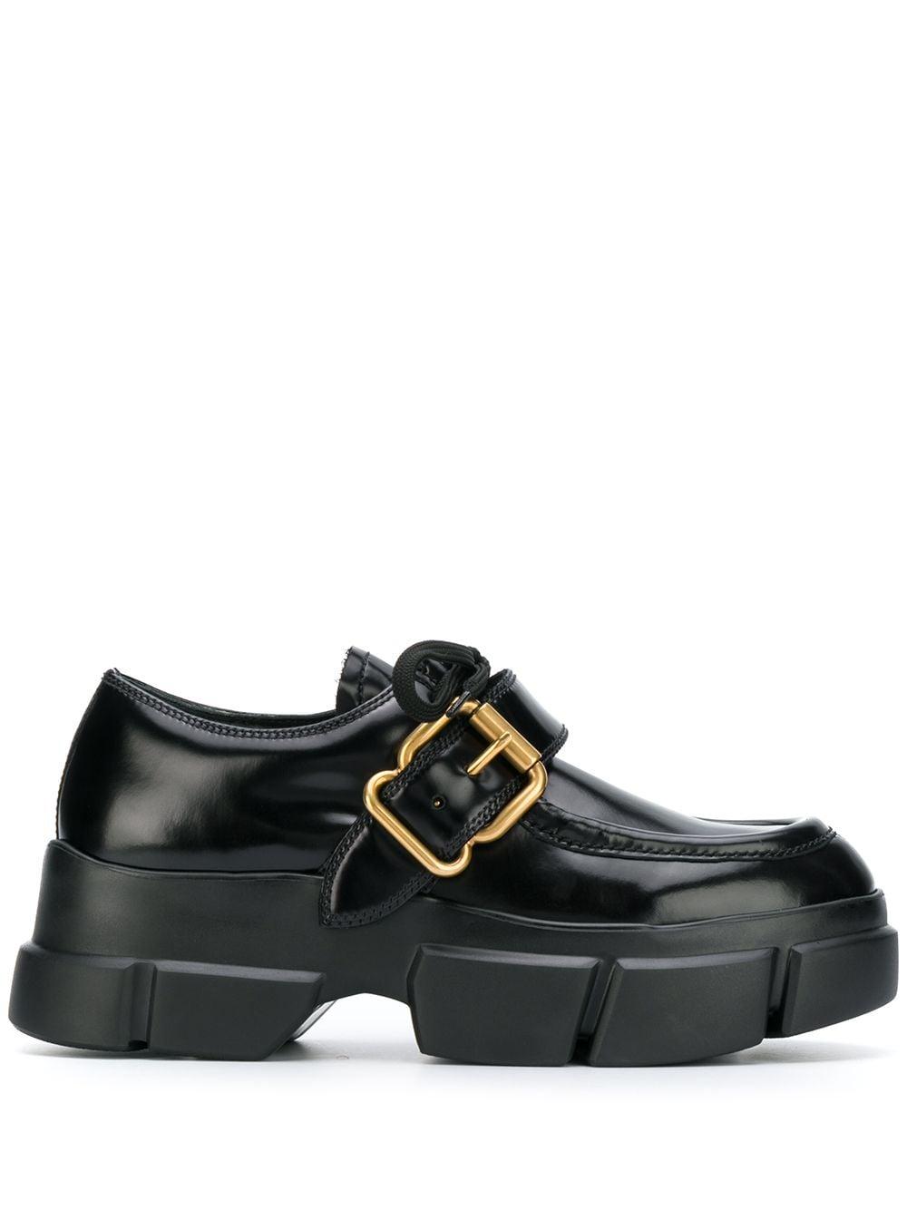 prada buckle sneakers