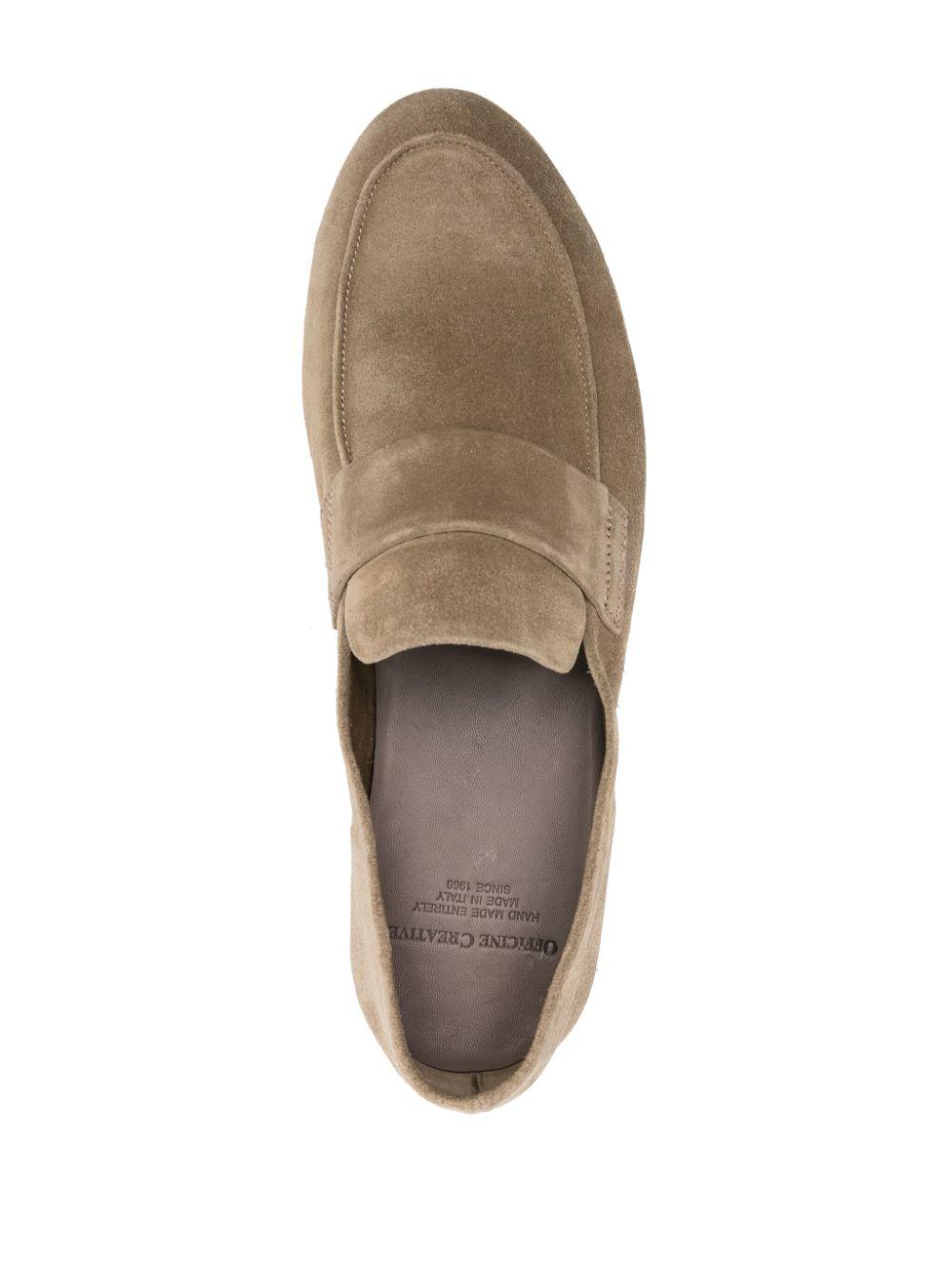 Officine Creative Airto 001 interwoven leather loafers - Brown