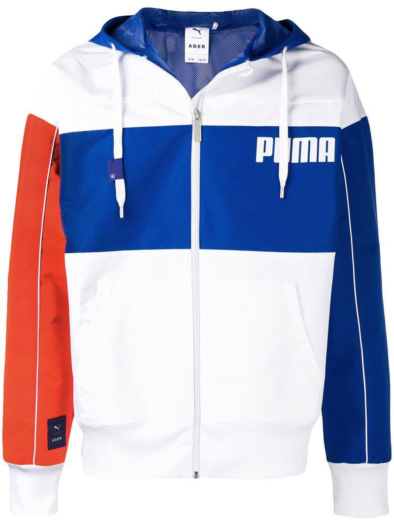 PUMA X Ader Hooded Windbreaker in Blue for Men | Lyst
