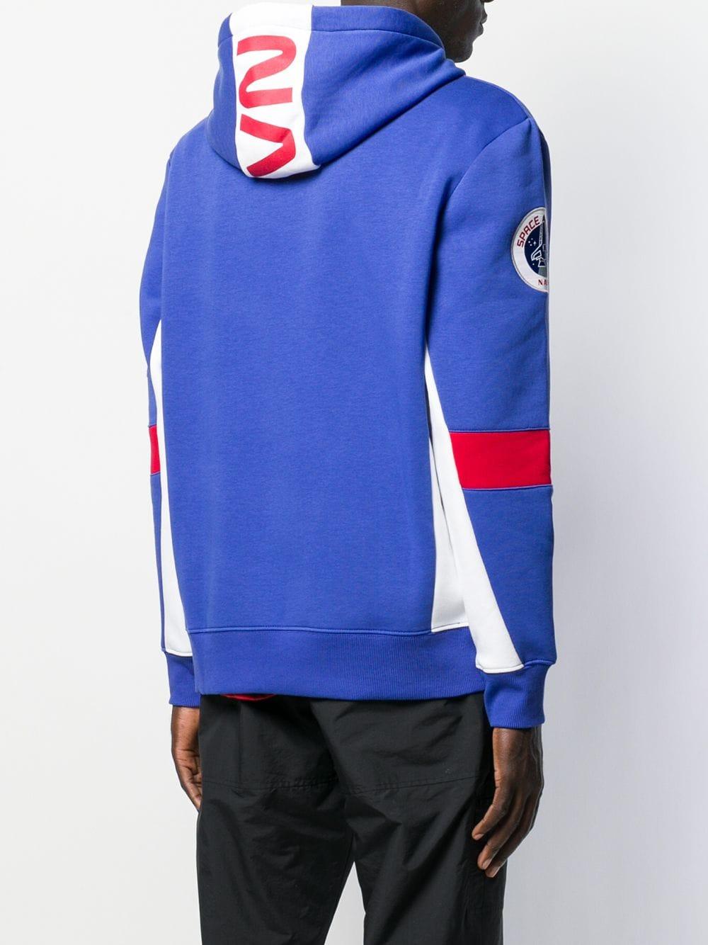 Alpha Industries Cotton Colour-block Space Hoodie in Blue for Men ...