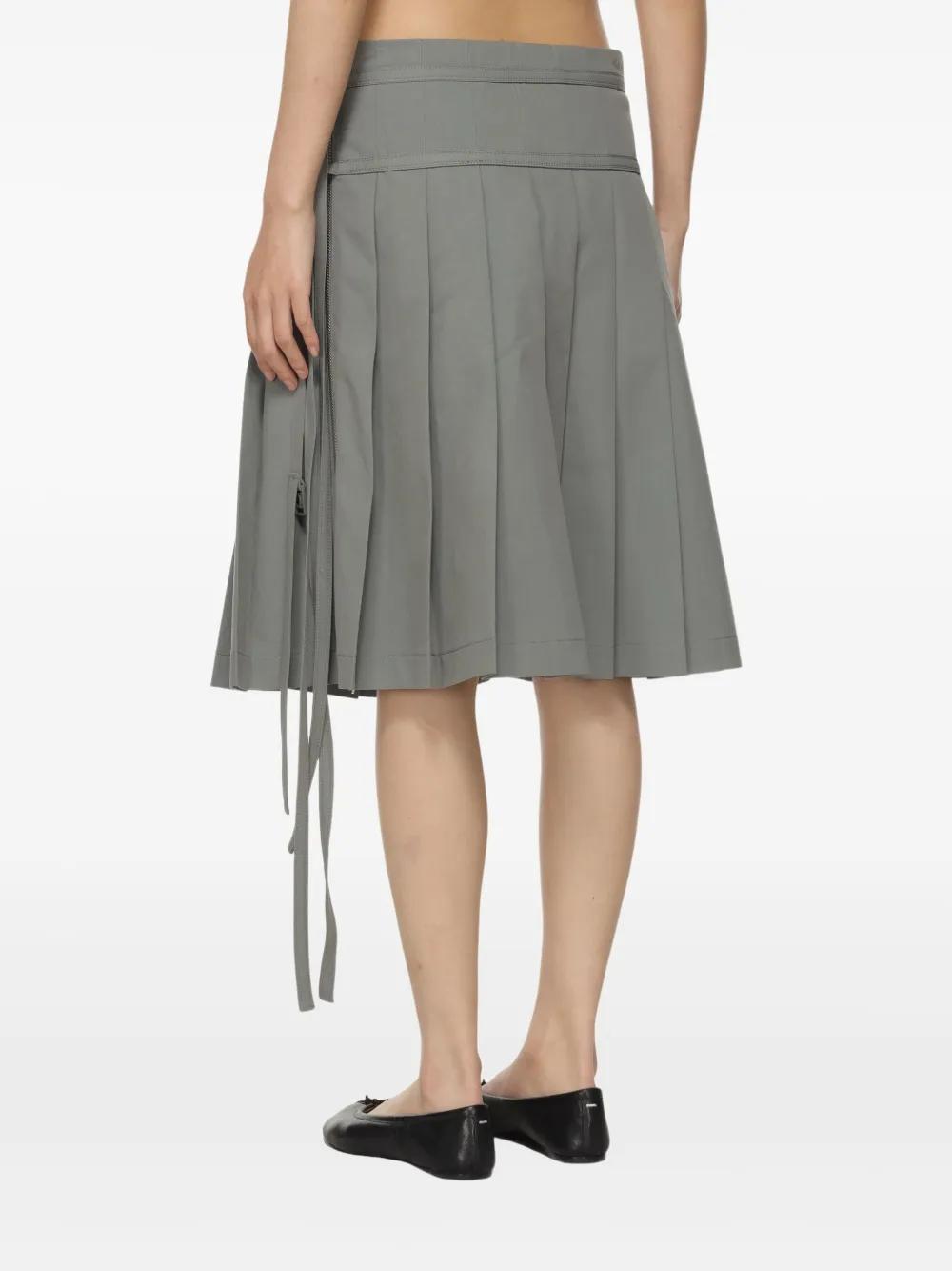 ミニスカート LOW CLASSIC : 25SS / UNBALANCE DRAPE MINI SKIRT (2COLORS) LOW CLASSIC