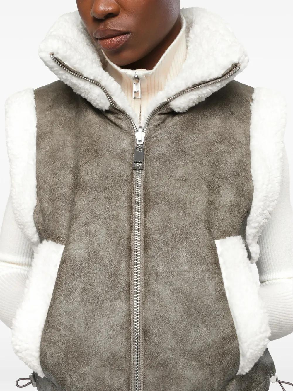 Apparis Alex Weste Aus Faux Fur in Grau Lyst DE