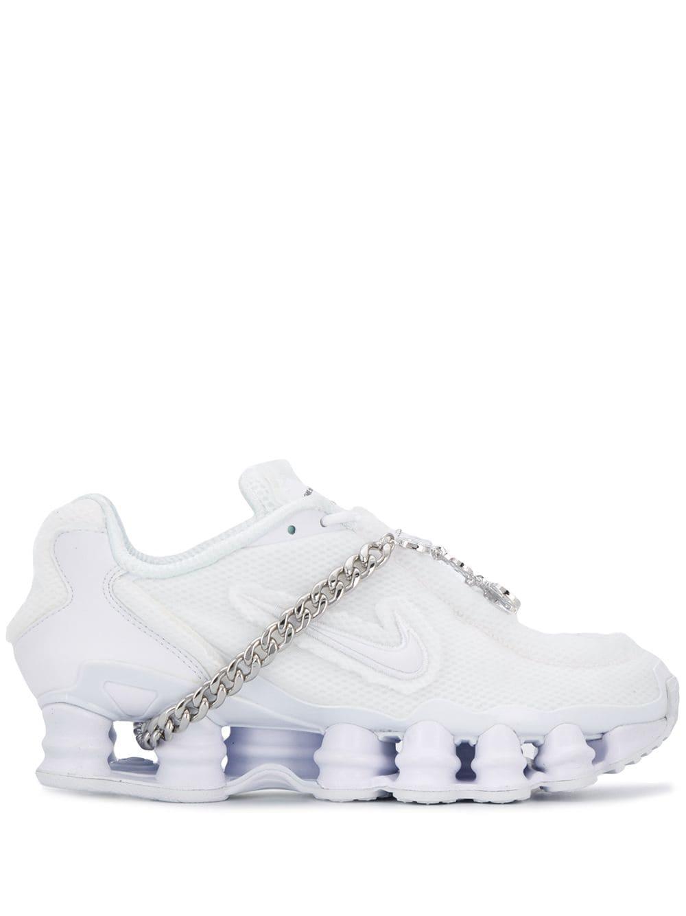 Comme des Garçons Leather X Nike Shox Tl Sneakers in White - Lyst