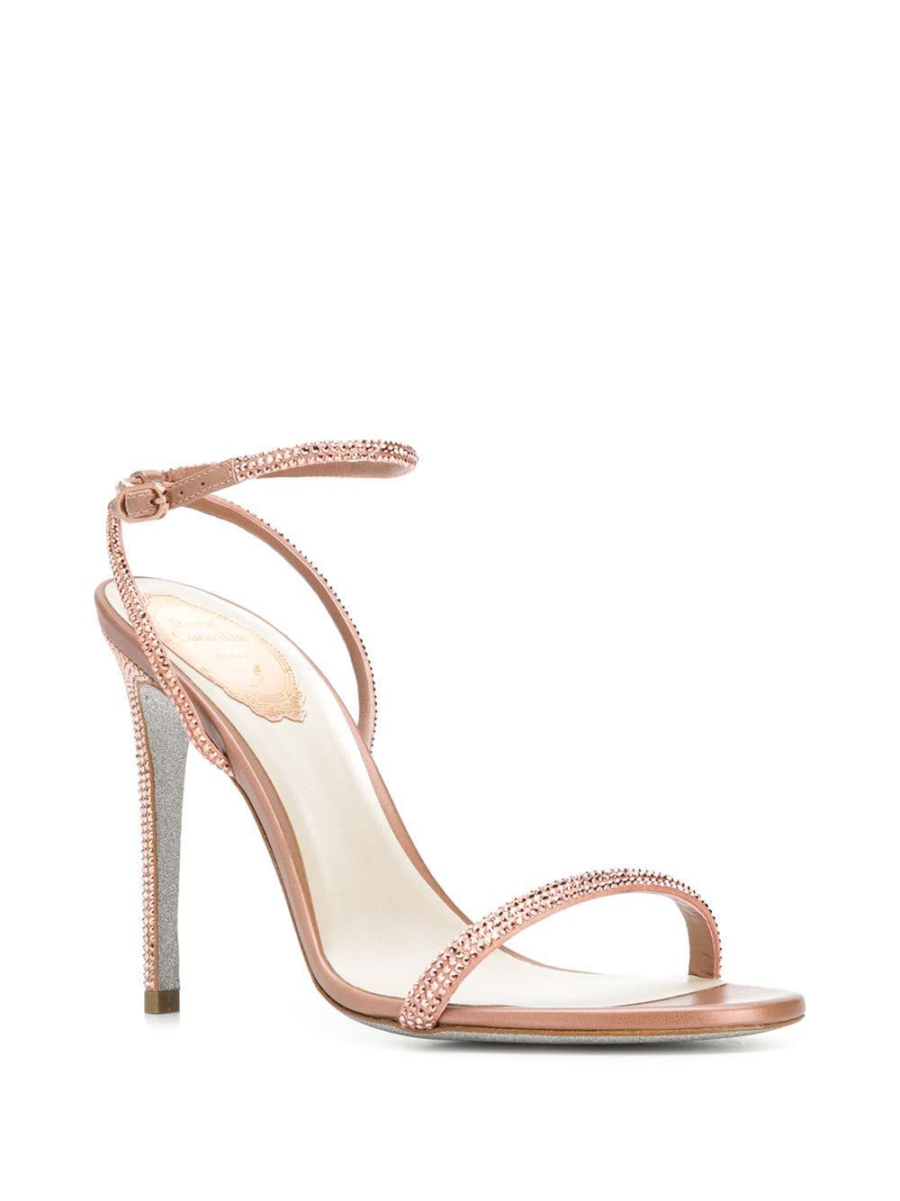 Rene Caovilla Synthetic Ellabrita Heeled Sandals in Pink | Lyst